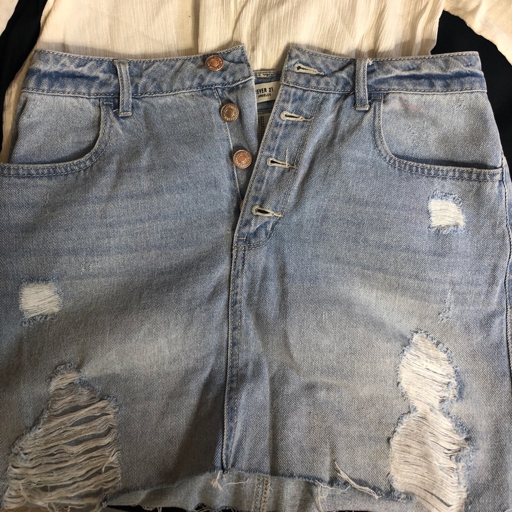 jean skirt